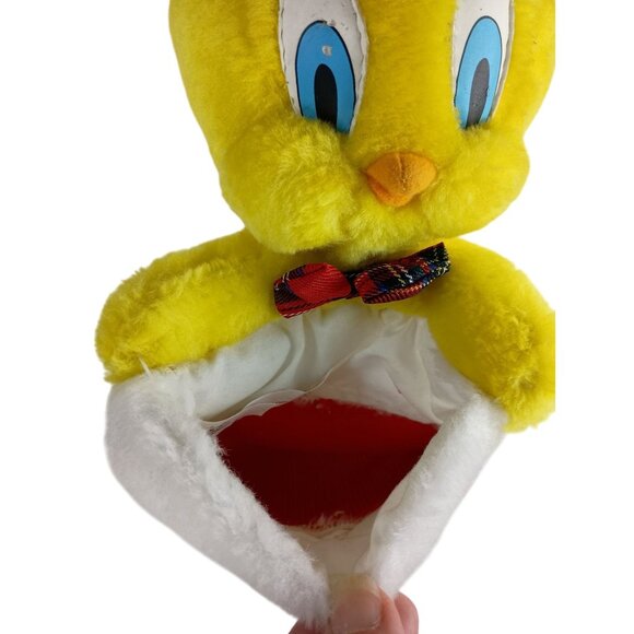 Warner Brothers Tweety Bird Christmas Stocking 16" Plush 1997 Vintage - Picture 3 of 5